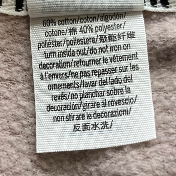 Pink Victorias Secret Sweatshirt Womens Small Pink Cold Shoulder - Picture 6 of 6